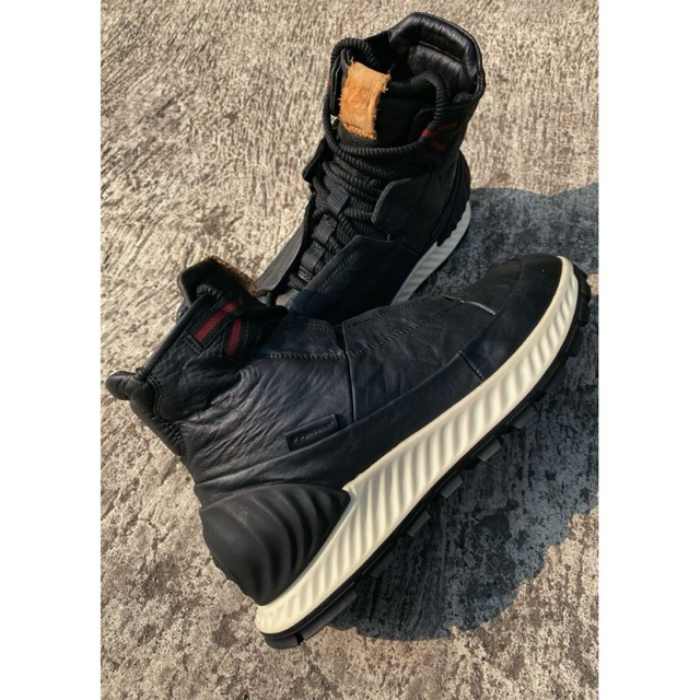 ECCO EXOSTRIKE HIGH DYNEEMA LEATHER PHORENE SYSTEM - SIZE 40 - SEPATU SNEAKERS HIKING OUTDOR TRAILRU