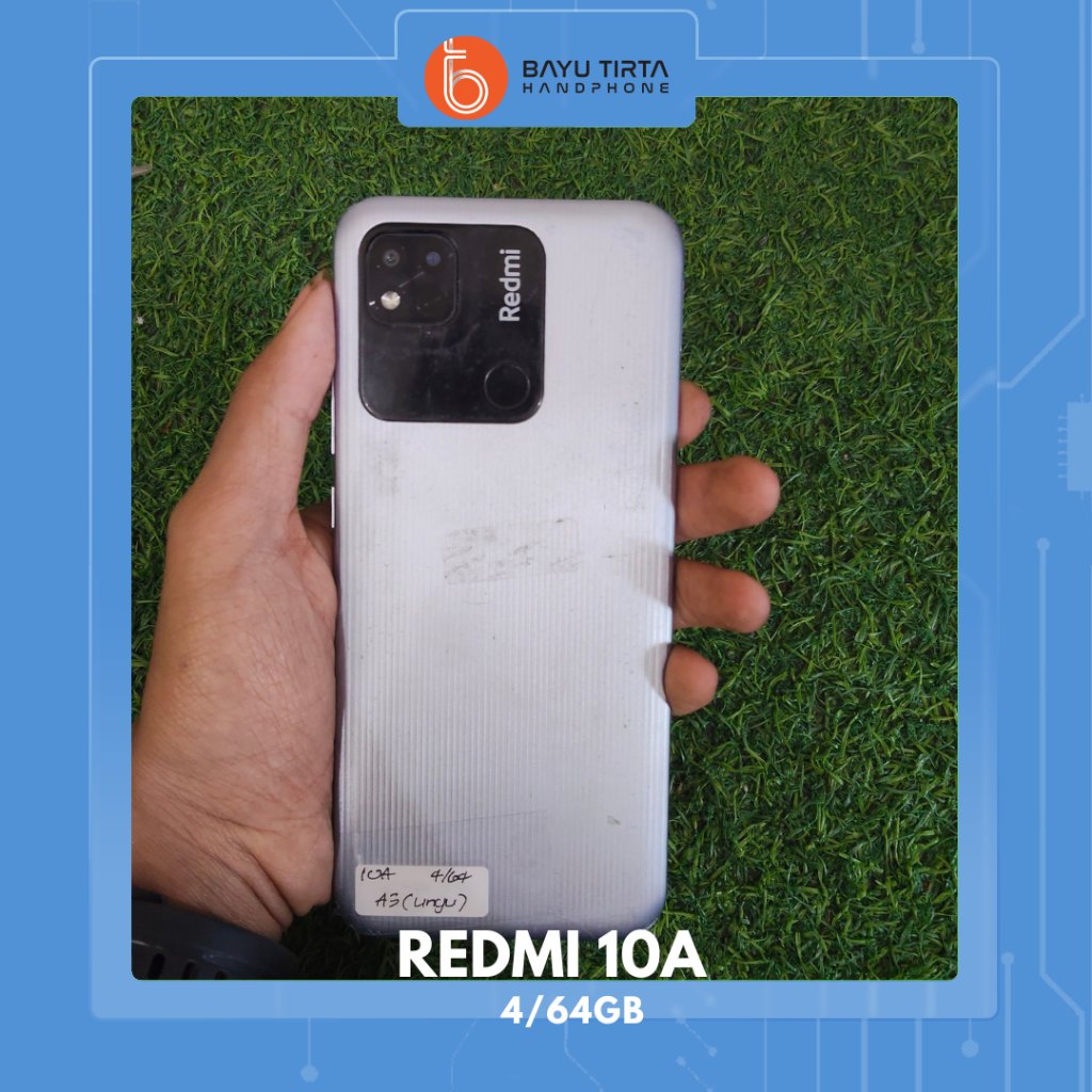 REDMI 10A (4/64GB) Charcoal Black,| Second / Bekas | A30