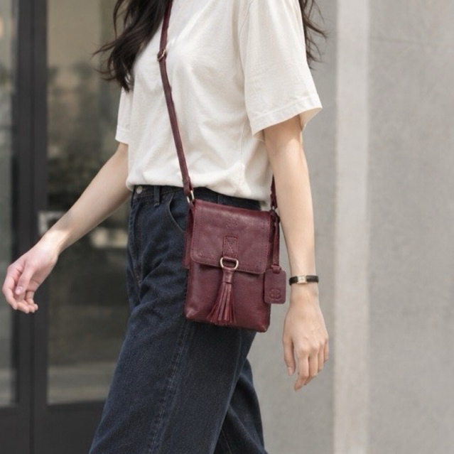 ABEKANI LEATHER LOLICASE Tas Kulit Wanita Mini Tas Kecil Tas HP Mini Sling Bag Modis LOLI Case