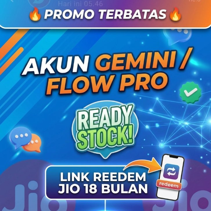 Gemini/Flow Pro 1000 Credits 18 Bulan