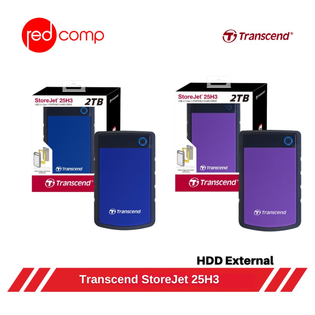 Transcend StoreJet 25H3 2TB Hardisk External Antishock