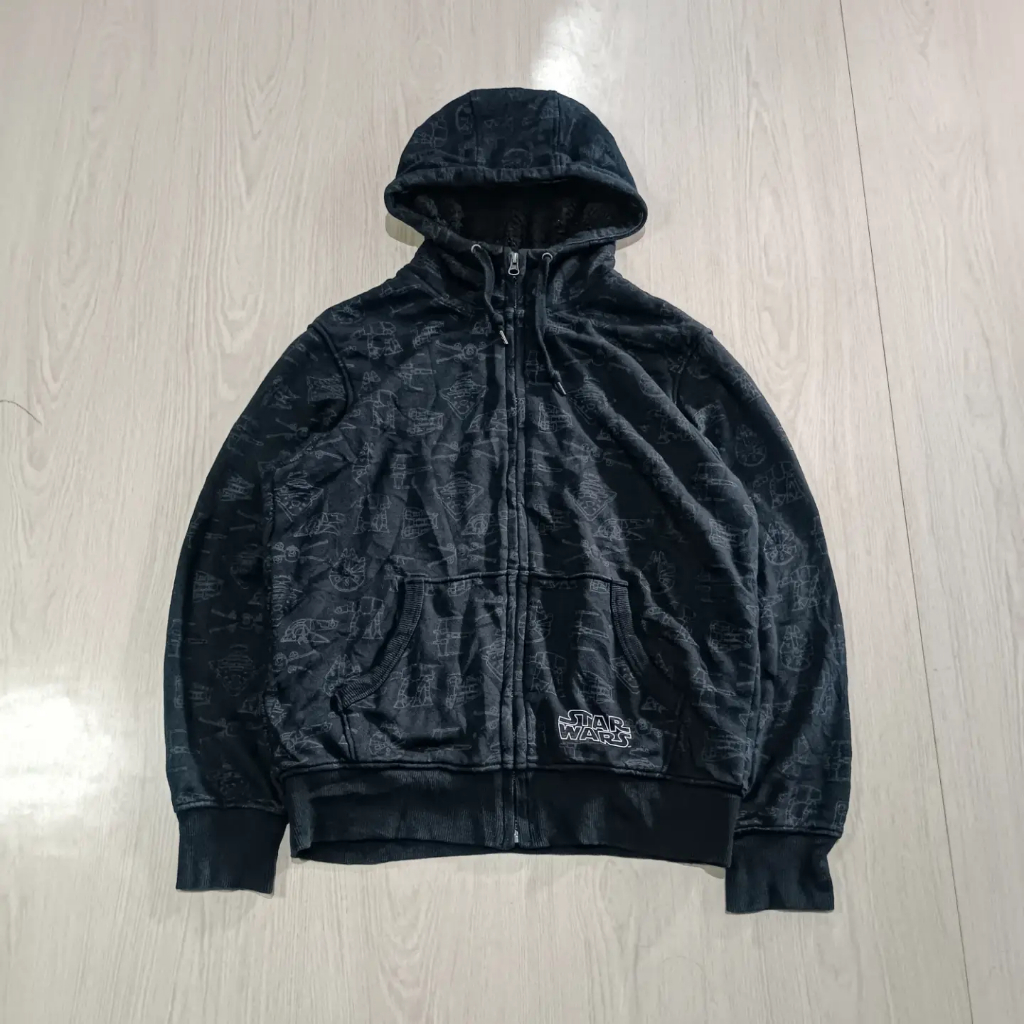 UNIQLO X STARWARS AOP SHERPA ZIPHOODIE ORIGINAL