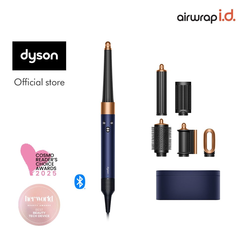 Dyson Airwrap i.d. ™ HS08 Multi-styler and dryer (Prussian Blue/Rich Copper) - Mengeringkan. Mengika
