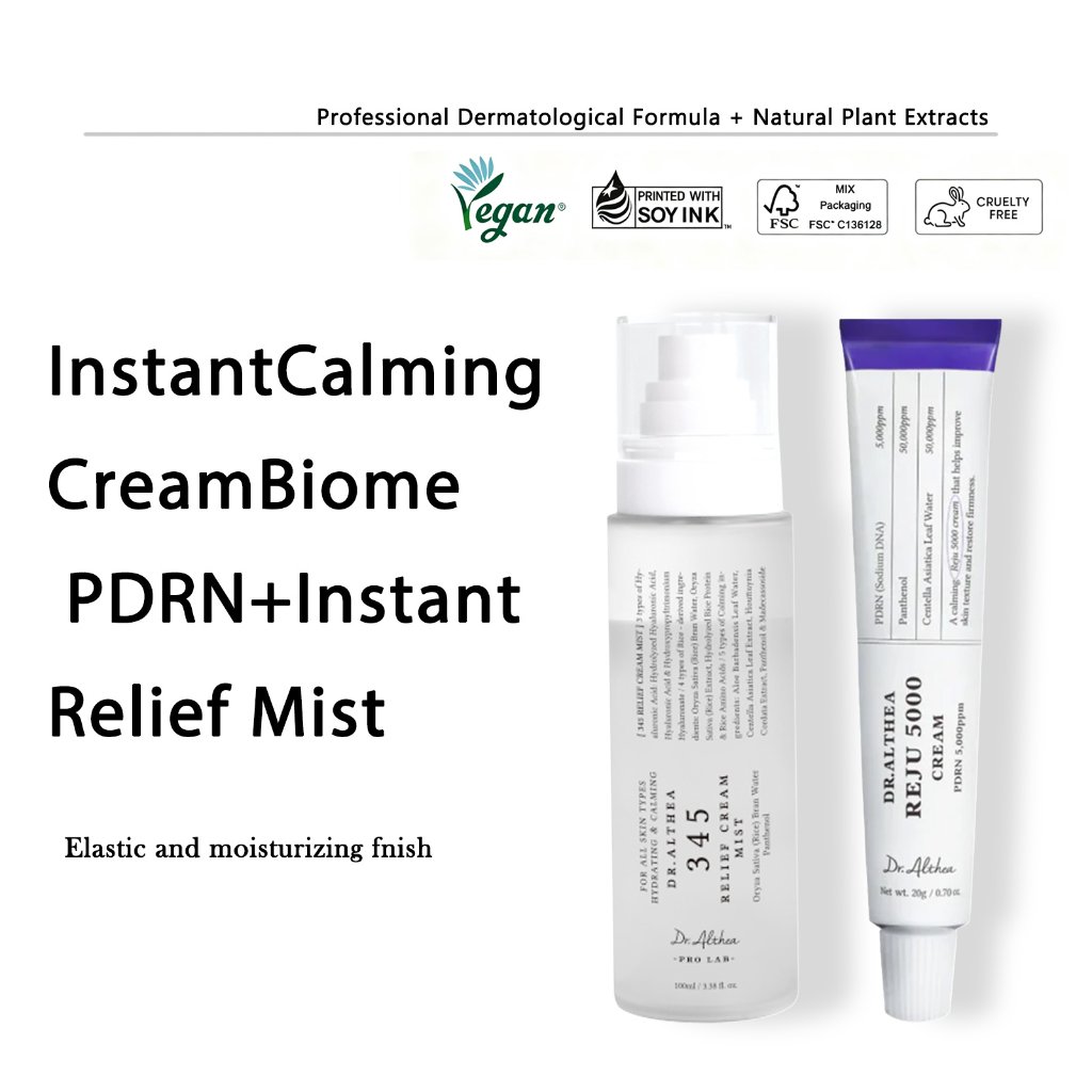 Dr.Althea REJU 5000 Cream & 345 Relief Cream Mist Vegan bebas pengujian kekejaman