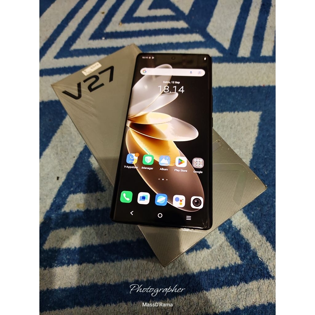 Vivo V27 5G Black Ram 8+8/256GB Second Original FullSet