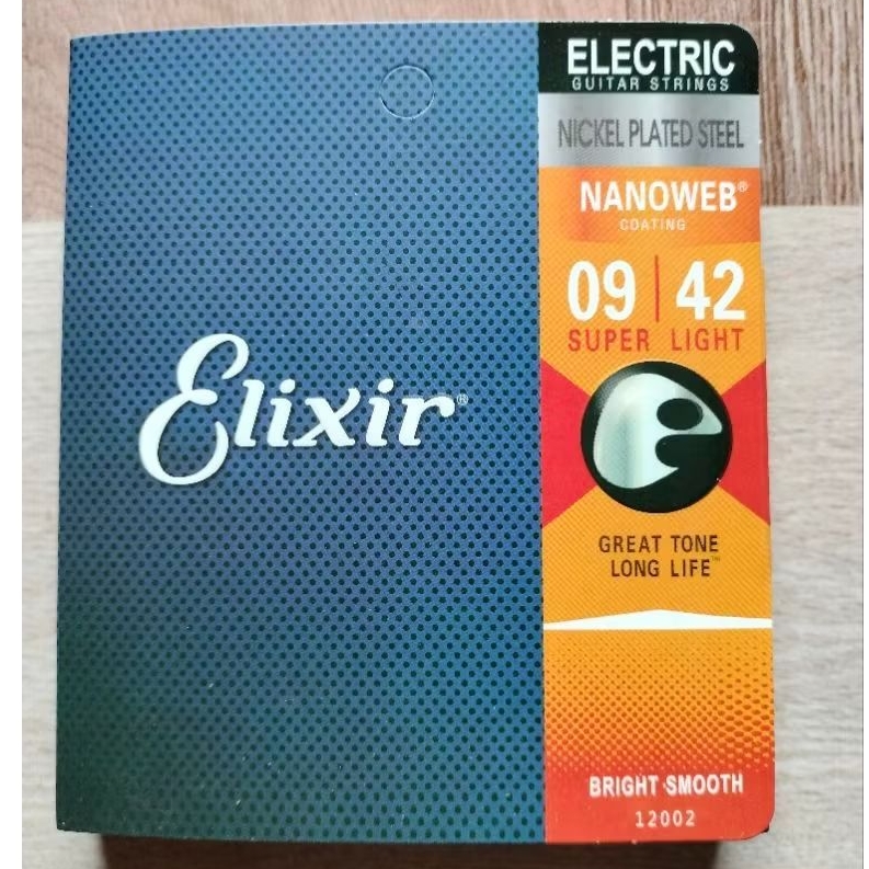 Senar gitar elixir elektrik 009 nanoweb