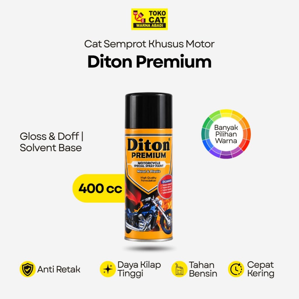 Cat Semprot Diton Premium Cat Semprot 400 CC CLEAR