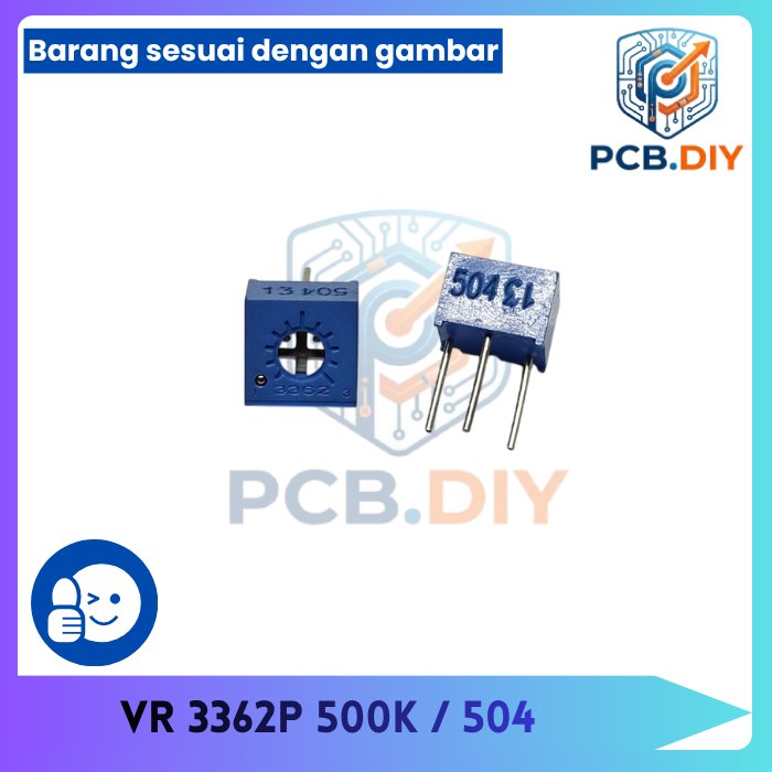 3362P trimpot variabel resistor Presisi 500K 500k 504 3362 p 3362 P 504
