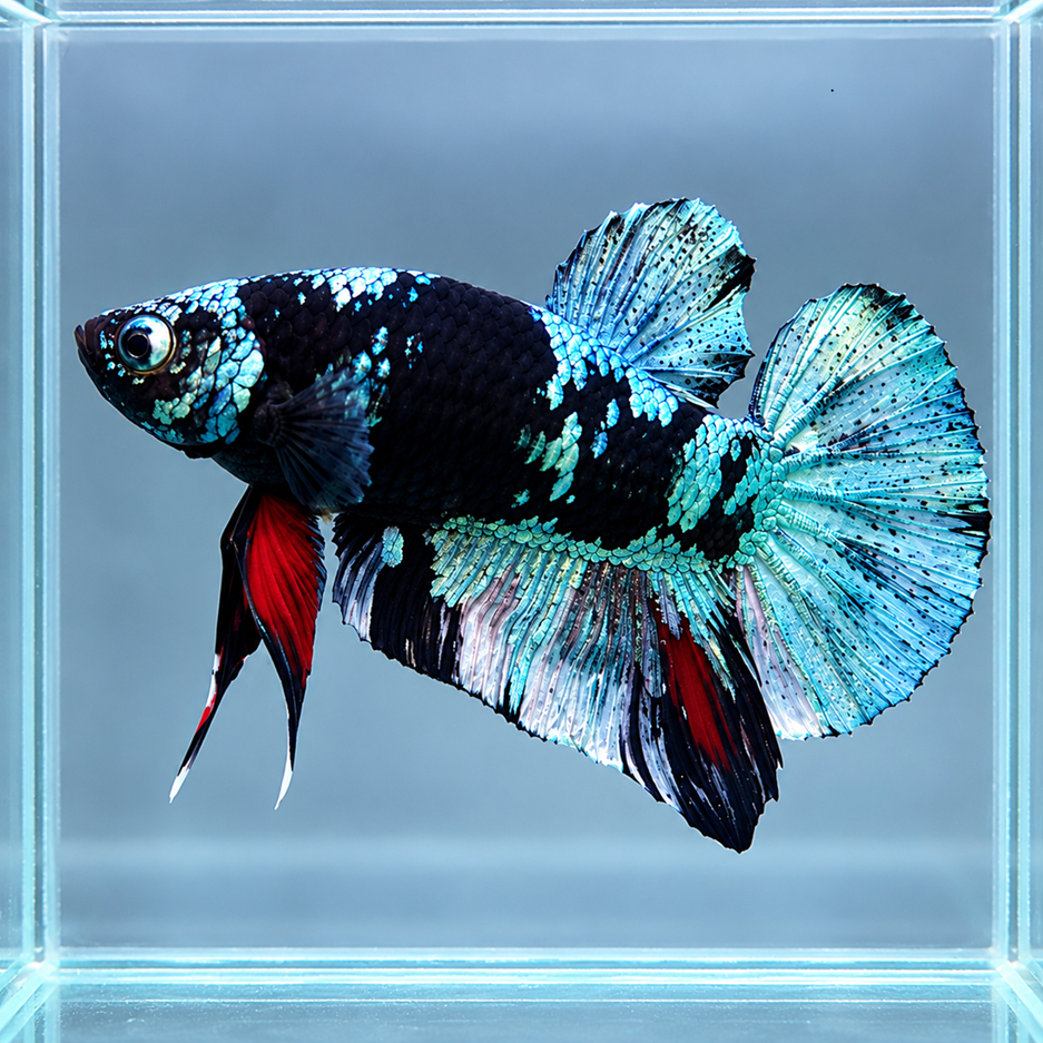 Black Avatar Copper Betta Premium | Cupang Halfmoon