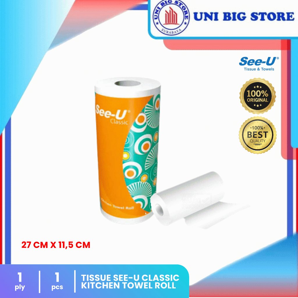 Tissue See-U See U SeeU Classic Kitchen Towel Roll Tisu Rol Dapur