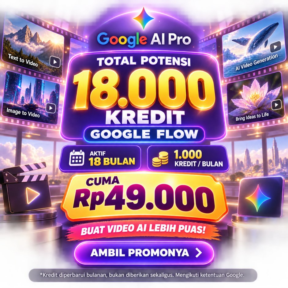 Gemini Pro | Google Flow 18 Bulan