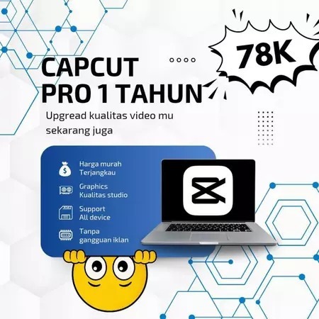 Template 10000++ Capcut Pro 1 Tahun Bergaransi