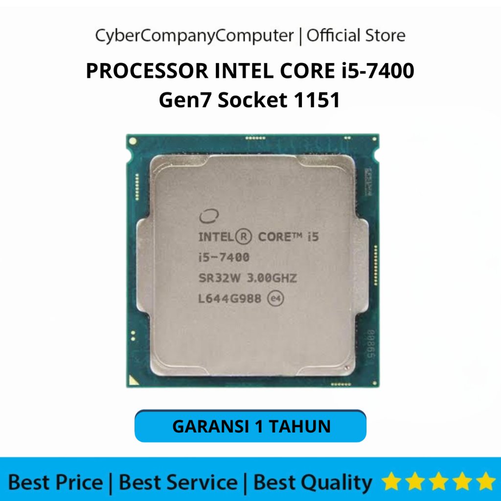 Processor Intel Core i5-7400 Gen7 LGA 1151 3.0GHz - Processor Intel Core i5-7400 Gen7 Socket 1151 Ga