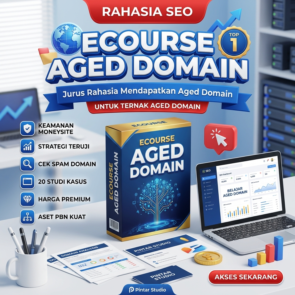 (73) ECOURSE AGED DOMAIN - Jurus Rahasia Mendapatkan Aged Domain Untuk Ternak Aged Domain