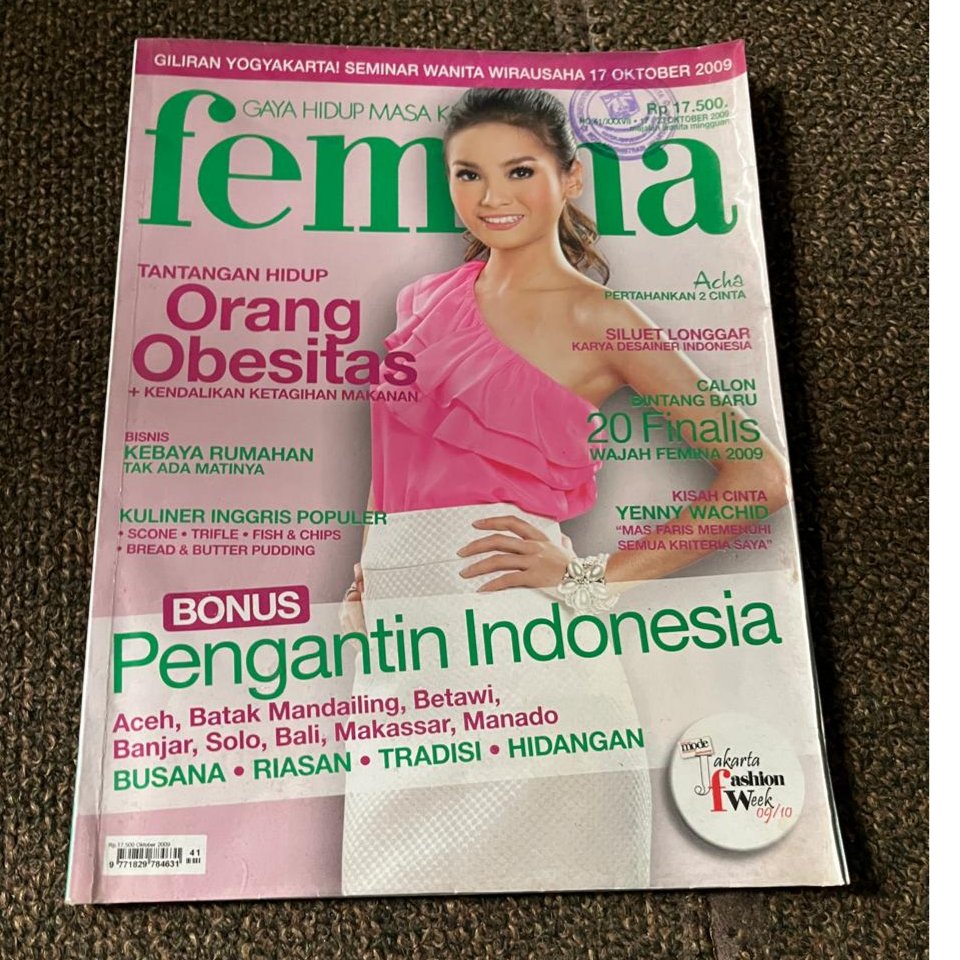 Majalah Femina Acha Septriasa oktober 2009