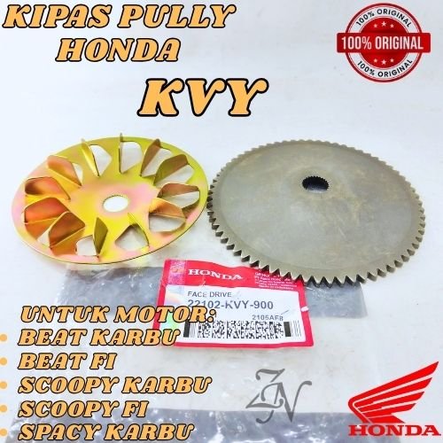 KIPAS PULLY HONDA KVY BEAT KARBU BEAT FI SCOOPY KARBU SCOOPY FI SPACY KARBU ORIGINAL HONDA