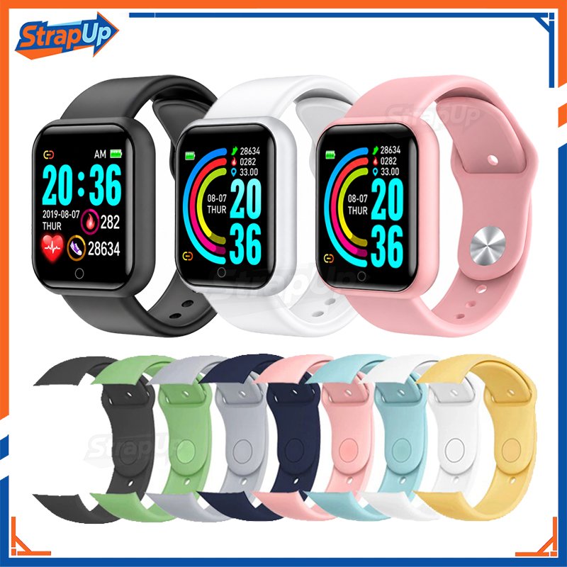 Tali Jam Berlubang Strap Smartwatch Y68 / D20 / 116 Plus / D13 / Vyatta Fitme Alpha Prime / Mito Gea