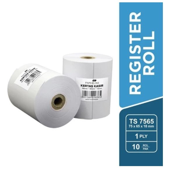 Kertas Struk Kasir 75 mm x 65 mm x 18 mm - PAPERLINE #
