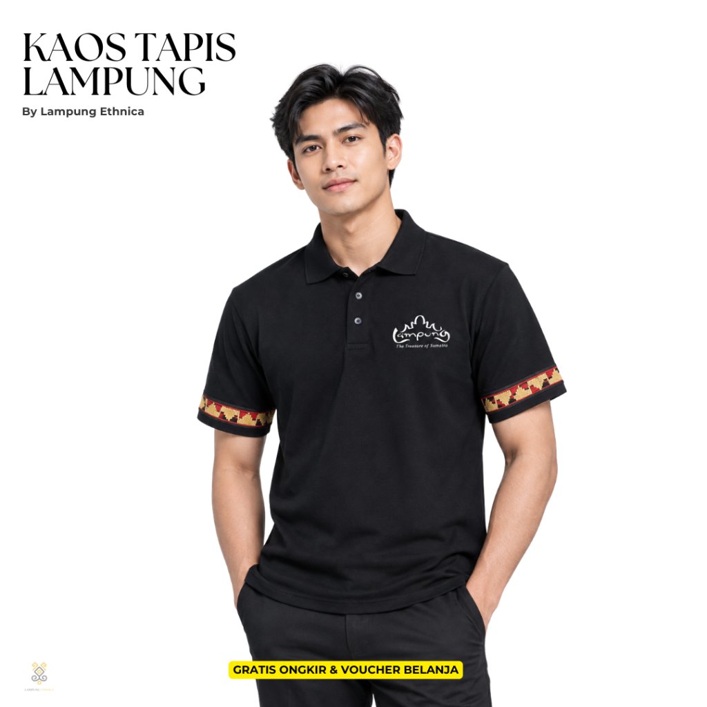 LAMPUNG ETHNICA OFFICIAL - KAOS POLO TAPIS LAMPUNG ASLI-LAMPUNG ETHNIC- KAOS TAPIS LAMPUNG - KAOS KE