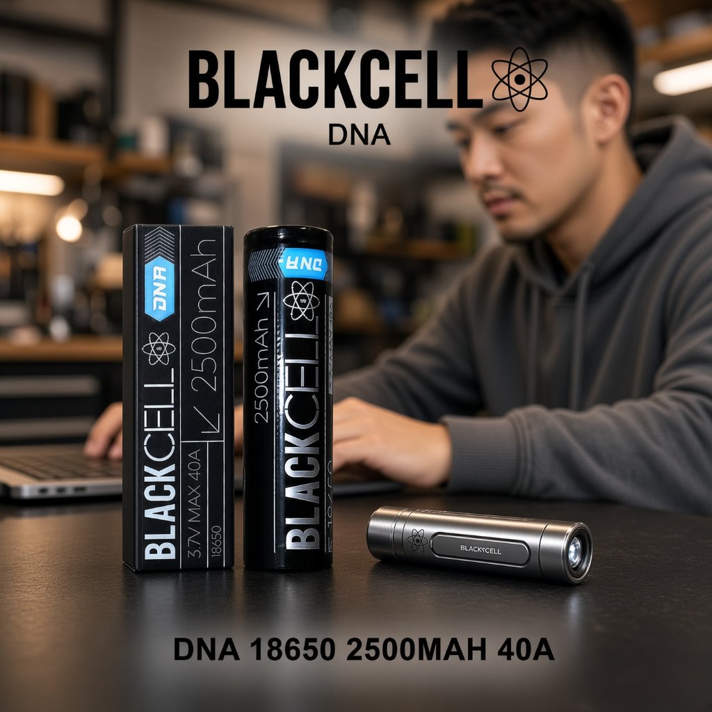 Baterai 18650 Blackcell 2500 mAh - Baterai Blackcell 2500 mAh 18650 Authentic
