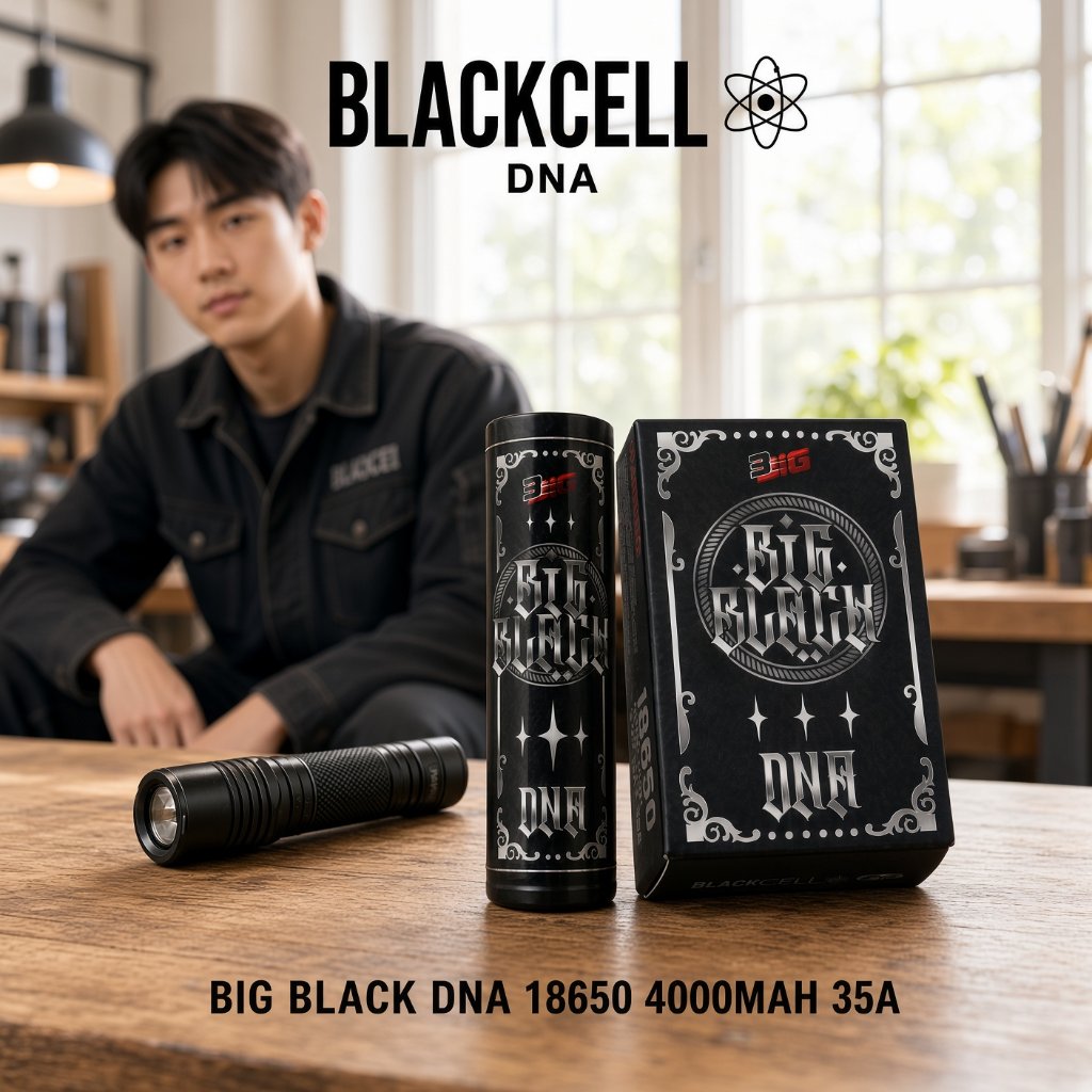 Authentic Baterai 18650 Blackcell DNA 4000 mAh 35A - Baterai Blackcell 4000 mAh 18650 Battery