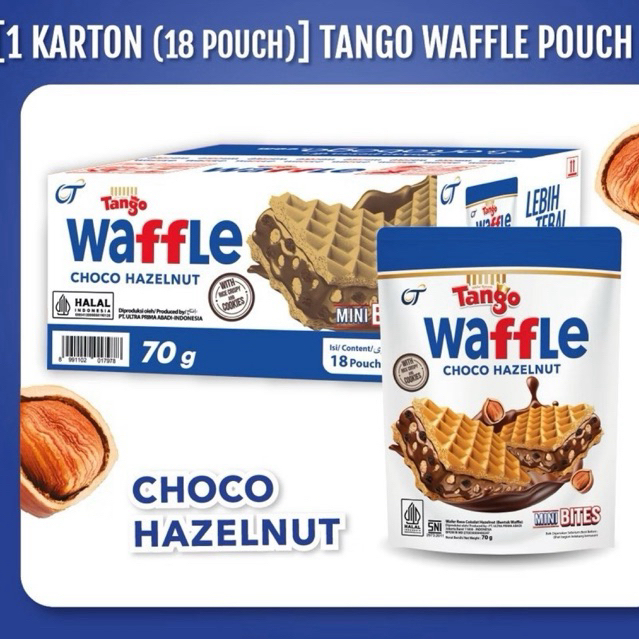 PROMO  1 Karton Tango Waffle Pouch 70gr (isi 18 pouch)
