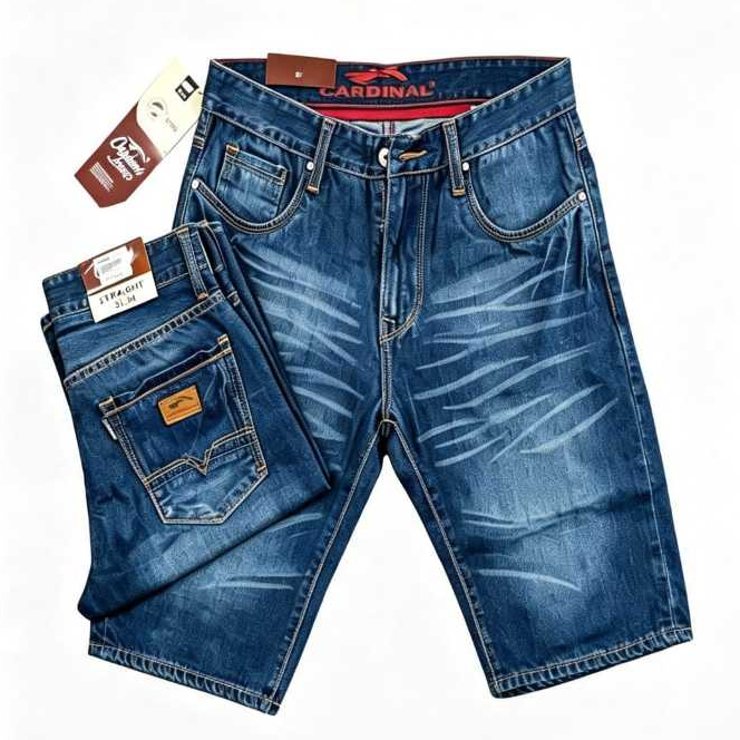 CELANA JEANS PENDEK CARDINAL PRIA / CELANA JEANS PENDEK MEREK CARDINAL / CELANA PENDEK CARDINAL DENI