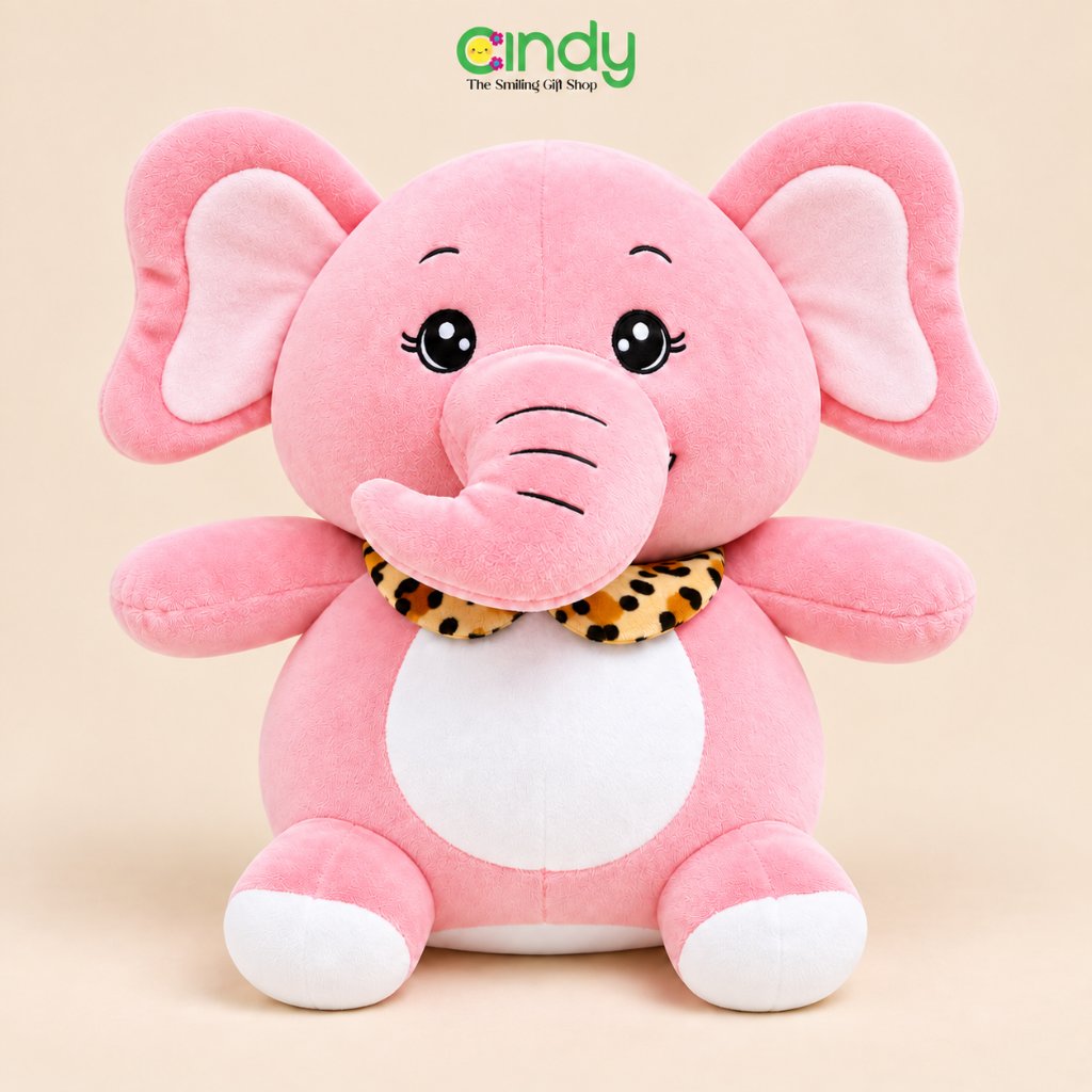 Cindy Boneka Gajah Emoy Soft Plush Toy - Mainan Boneka Karakter Animal Hadiah Ulang Tahun Anak