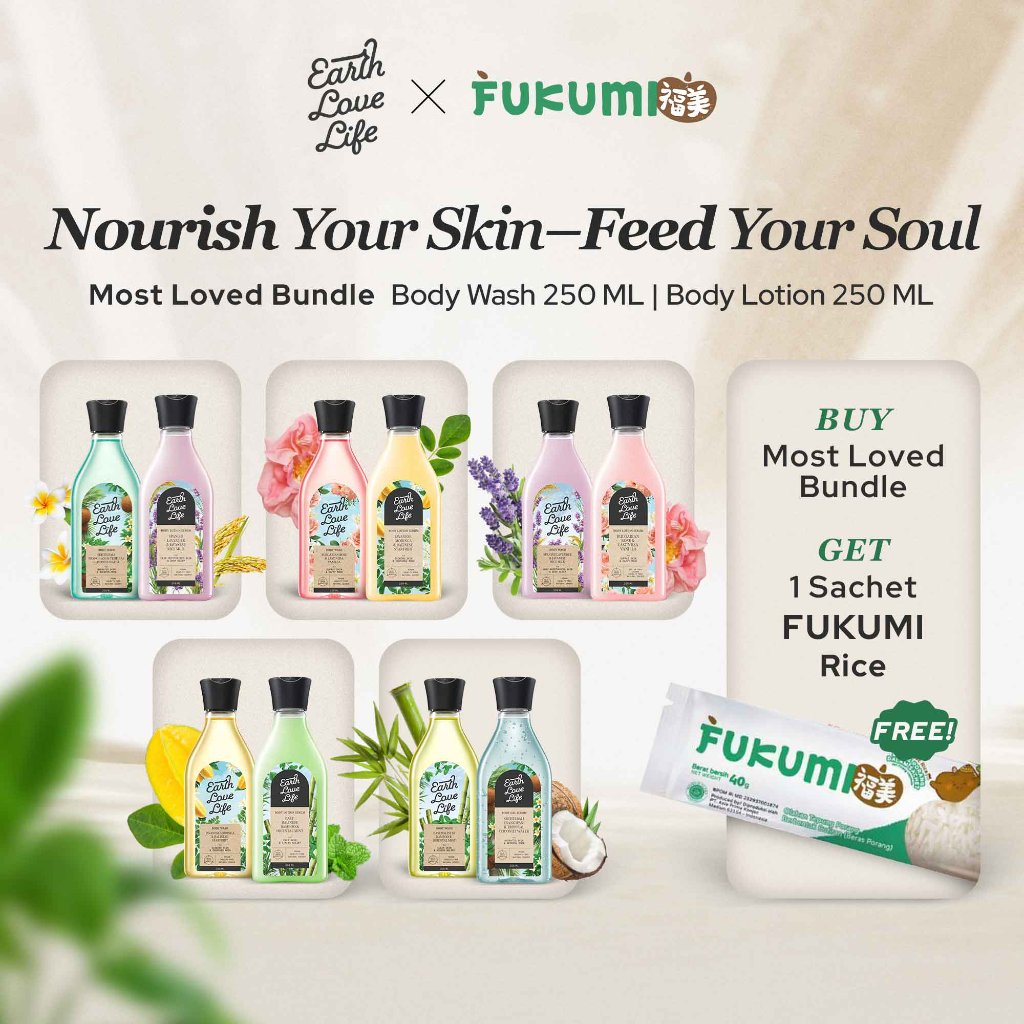 [MOST LOVED BUNDLE] Earth Love Life Body Wash & Body Lotion 250ml | Body Care Favorite | Sabun Mandi