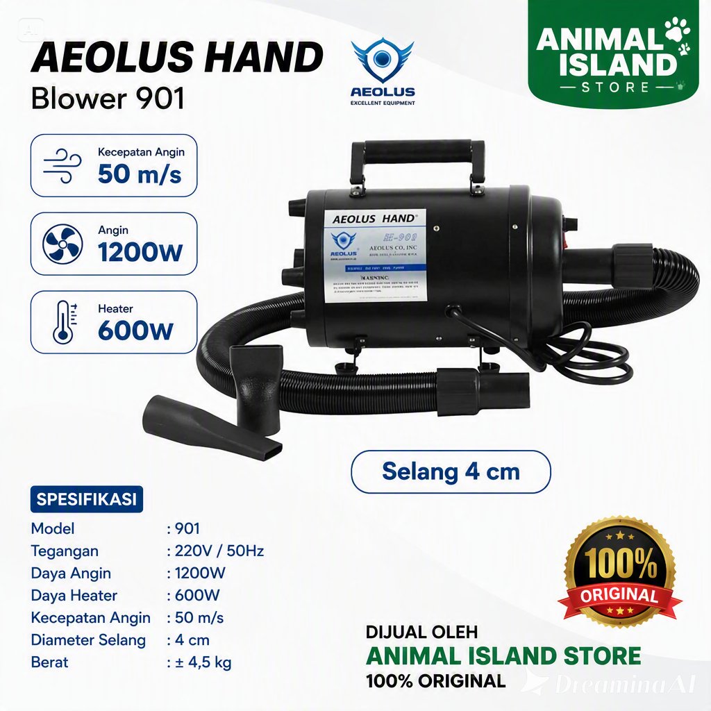 Pet Blower / Pet Dryer Aeolus Hand / Aeolus TD-901 / Aeolus Td 901