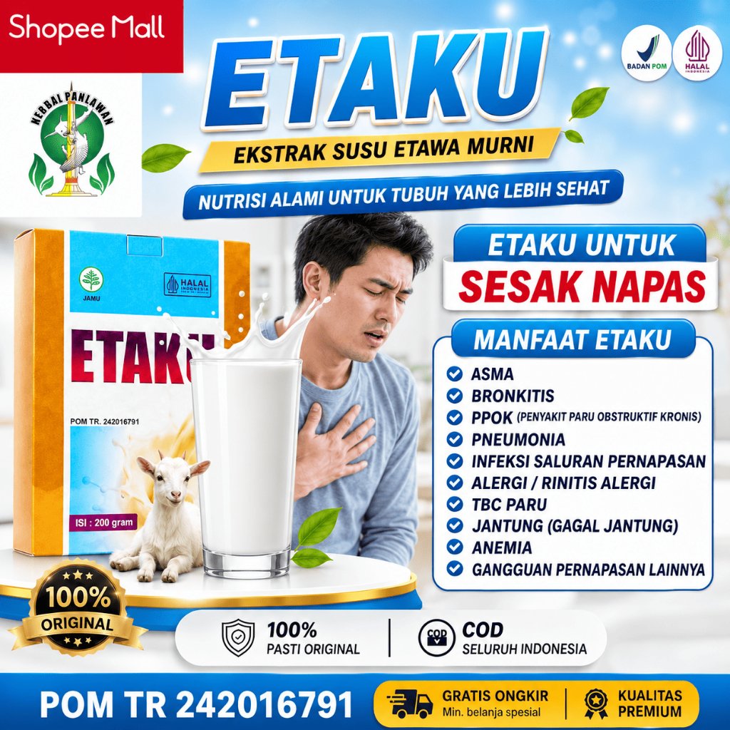 Susu Etawa Untuk Sesak Napas, Infeksi Saluran Pernapasan, Gangguan Pernapasan Lainnya - Walatra Etak