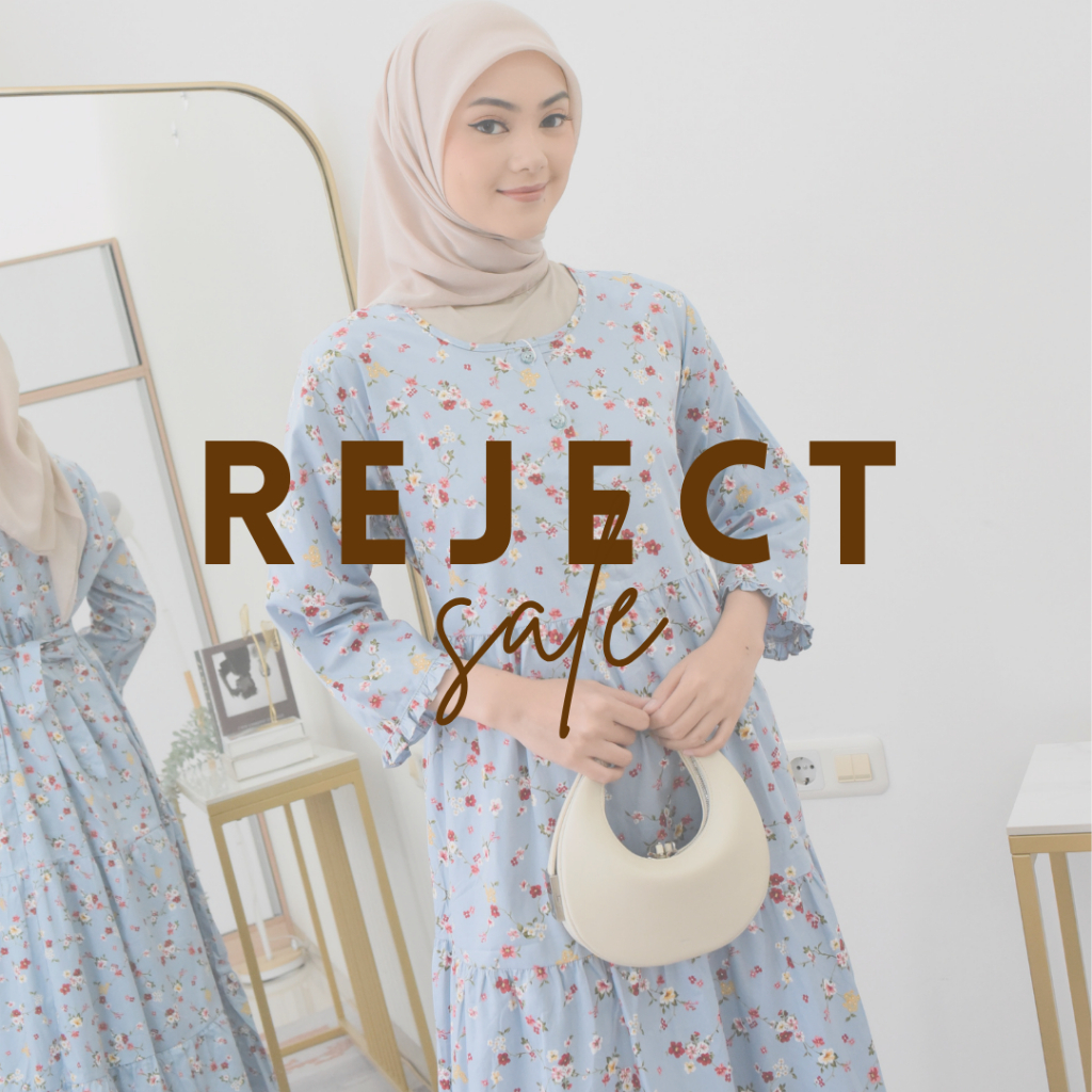 SUNLY - Reject - Gamis Wanita Katun Muslim Lengan 3/4