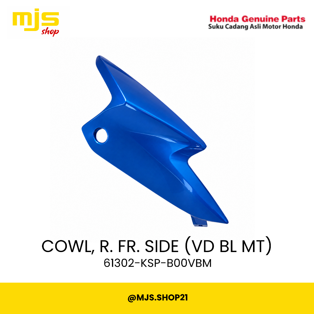 Cowl Cover Depan Kanan Megapro Biru [61302-KSP-B00VBM]