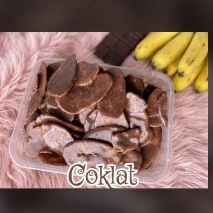 keripik pisang lumer / keperipik pisang coklat jajanan manis