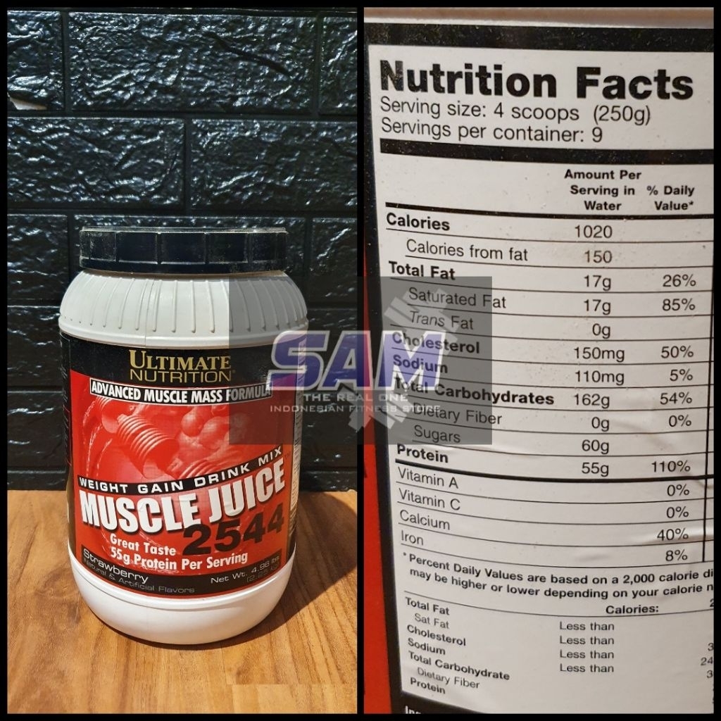 Suplemen Fitness ULTIMATE UN Muscle Juice 5 lb Mass Gainer Malang 2544