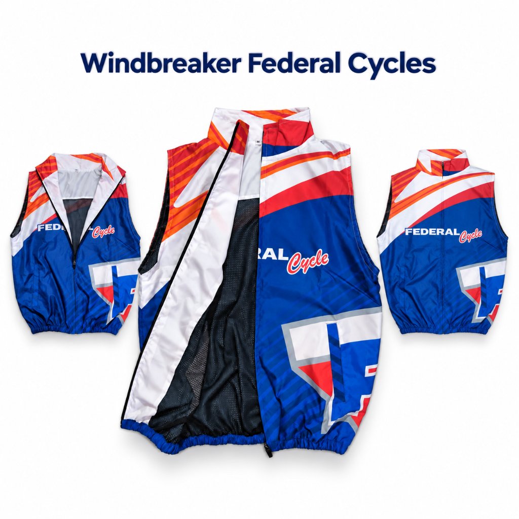 Winbreaker Rompi Sepeda Federal Cycle / Jaket Rompi Windbreaker Sepeda / Rompi Sepeda Federal / Romp