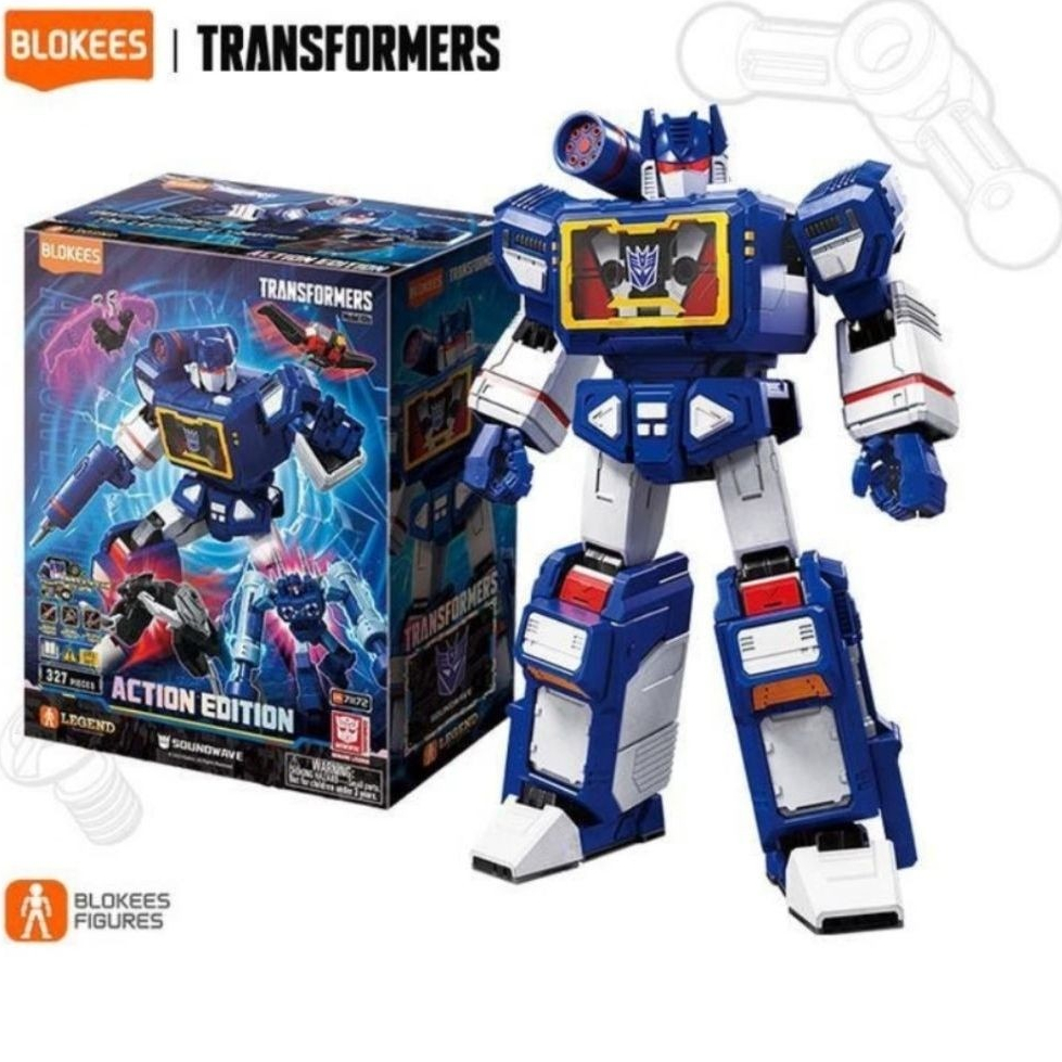 Blokees Transformers Action edition soundwave AE03 edisi legendaris soundwave 20 cm- soundwave
