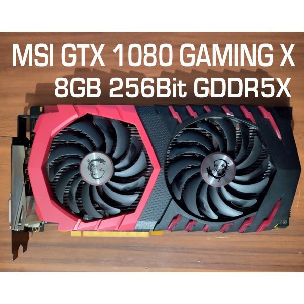 VGA CARD GPU NVIDIA GTX1080 MSI GTX 1080 GAMING X 8GB 256Bit GDDR5X tag GTX 1070Ti RTX 2060 RX 5700 