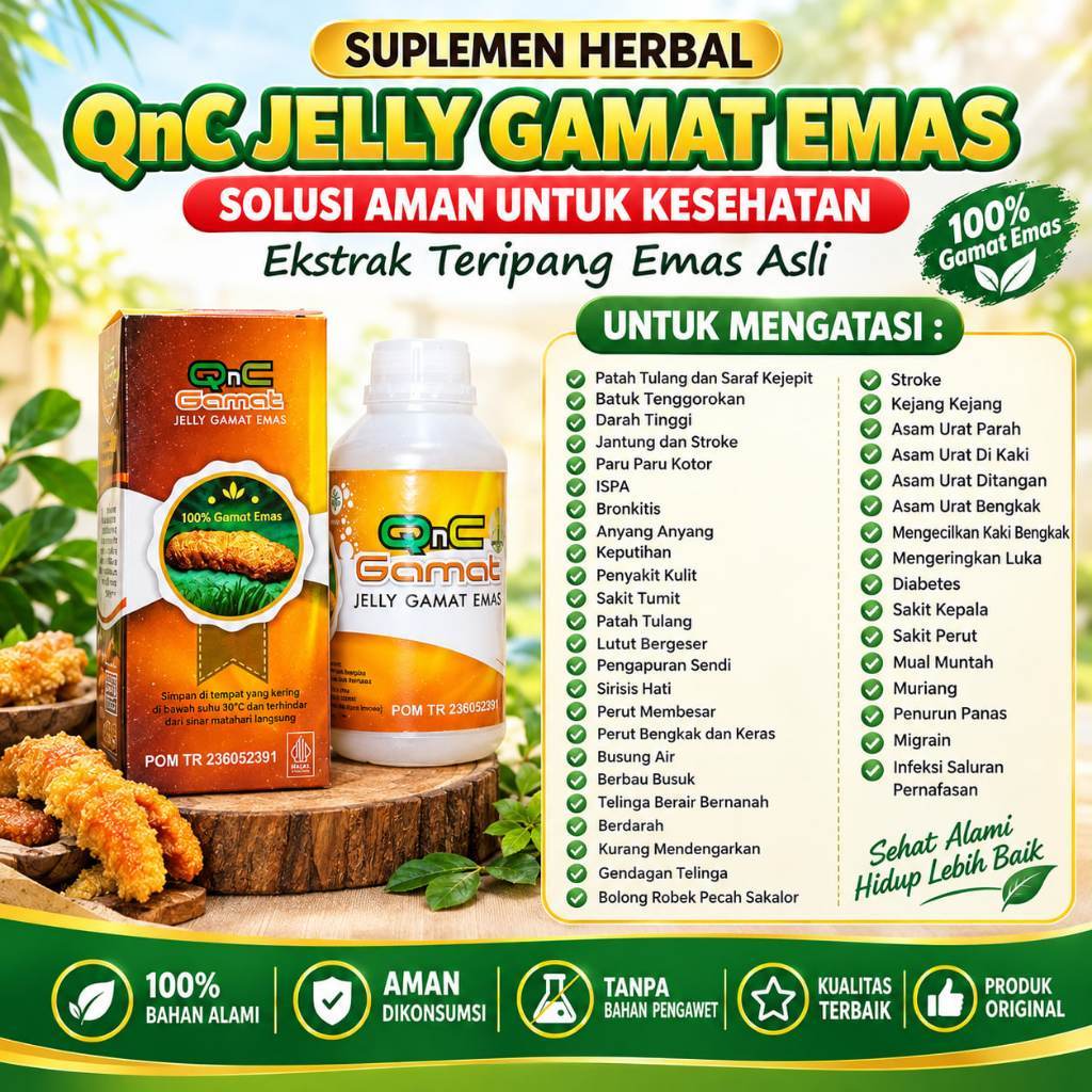 Original 100% Qnc Jelly Gamat Untuk Hidung Bau Sinusitis Akut Parah Hidung Tersumbat Infeksi Saluran