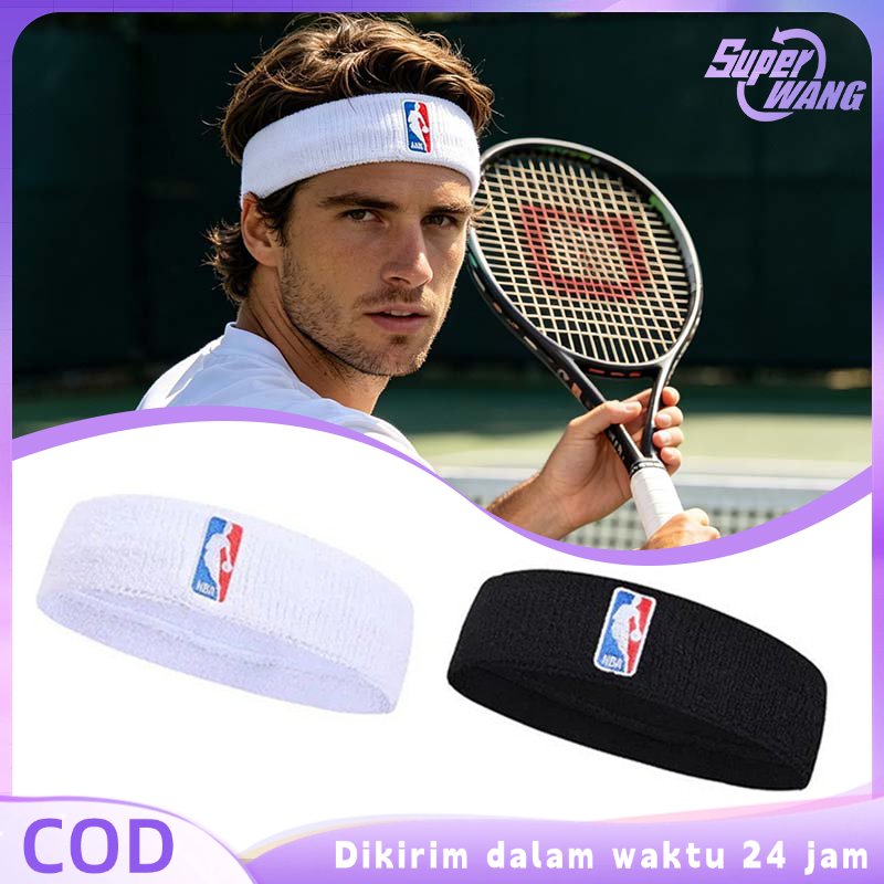 Ikat Kepala Olahraga Pria Bando Olahraga Pria Lembut Ikat Kepala Basket Headband Olahraga Wanita