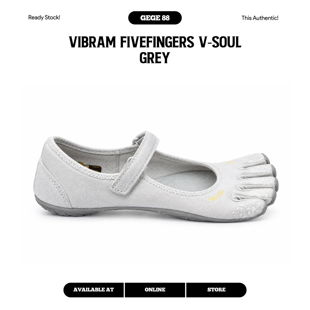 Sepatu Vibram FiveFingers V-Soul Grey