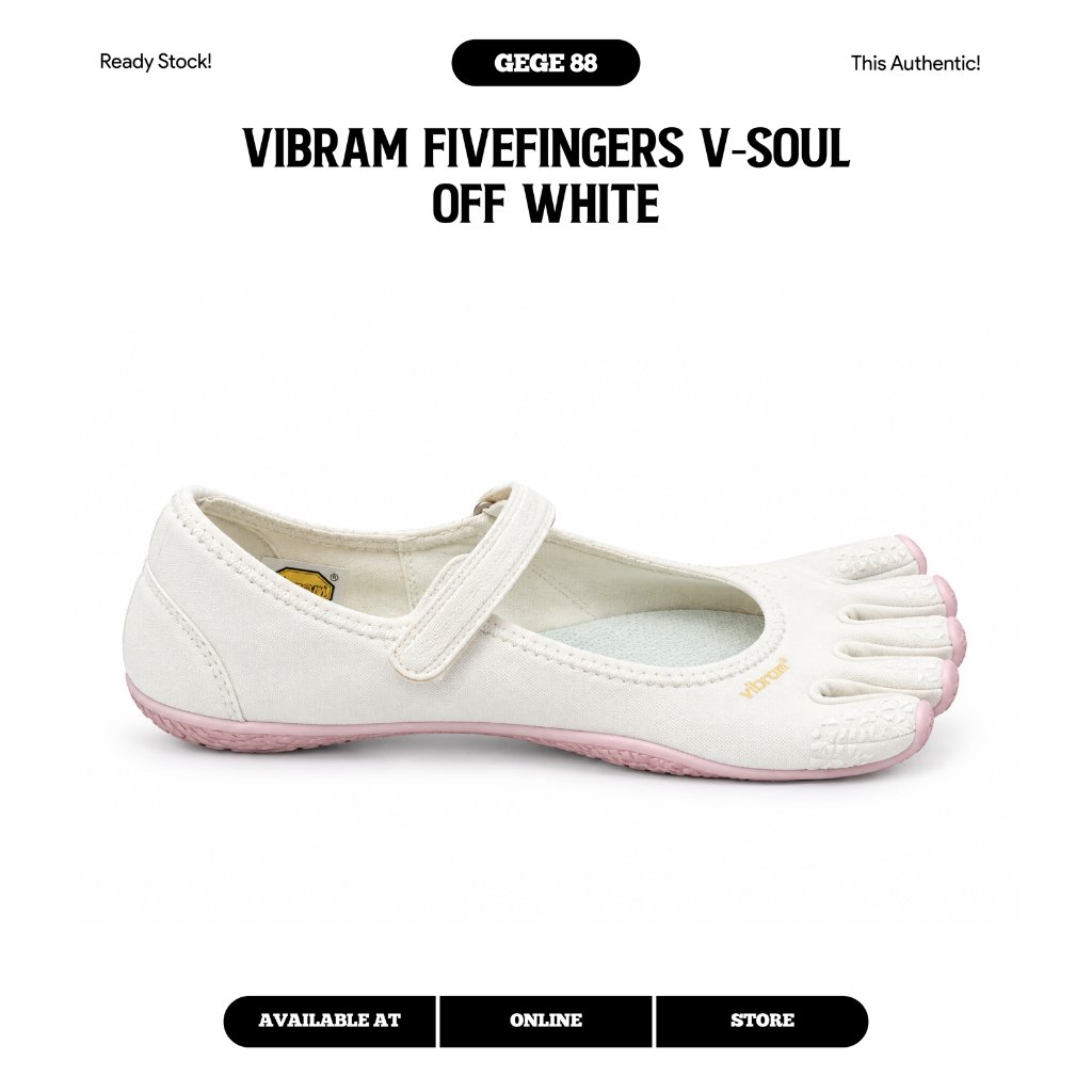 Sepatu Vibram FiveFingers V-Soul Off White