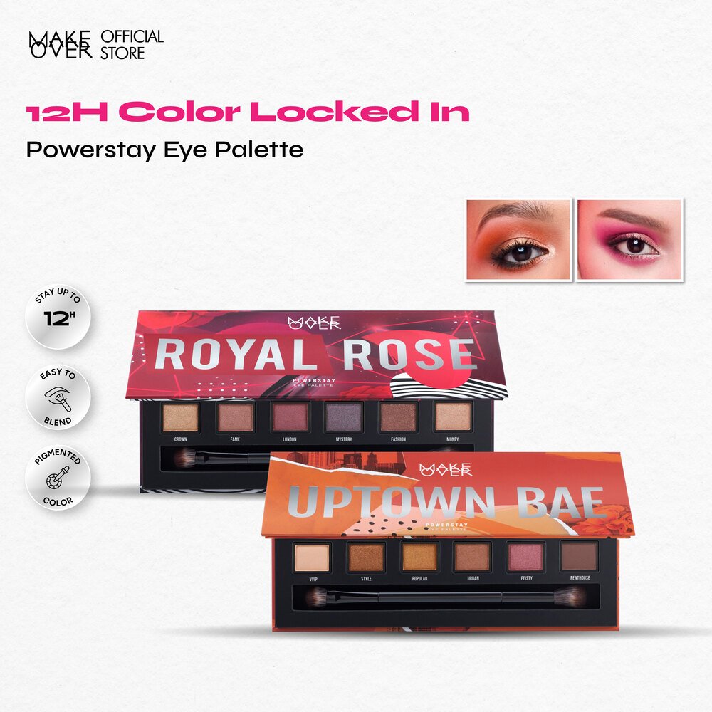 MAKE OVER Powerstay  Eye Palette 12 x 0.4 g - Eye Shadow Palette