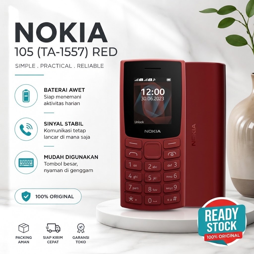 HP Termurah Nokia Jadul Original - Nokia 150 TA-1235 / Nokia 105 TA-1557 / Nokia 110 TA-1192 / Nokia