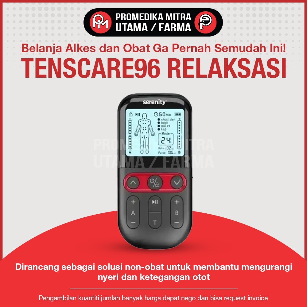 Alat Terapi Pijat Listrik / TENS Muscle Stimulator TensCare 96 / Fisioterapi Nyeri Saraf Otot