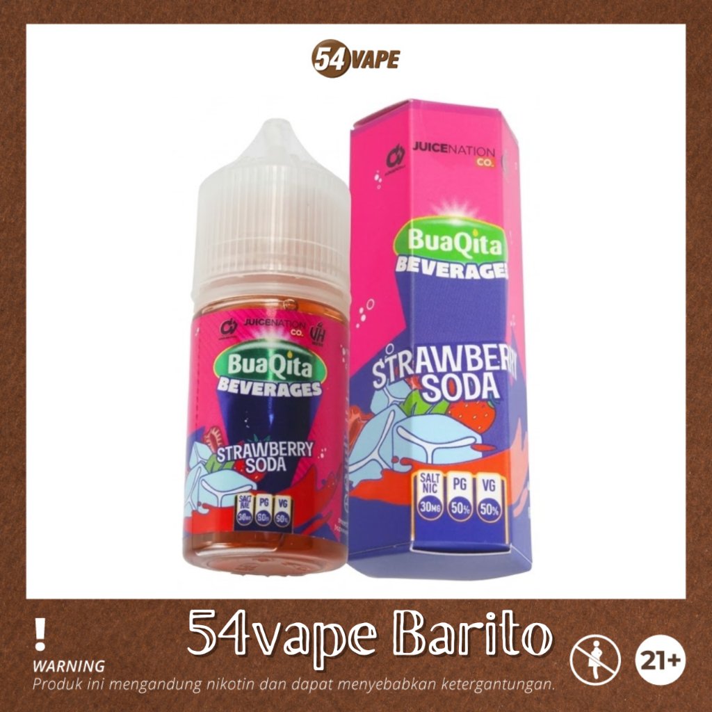 Buaqita Strawberry Soda Salt Nic 30ml By JuiceNation