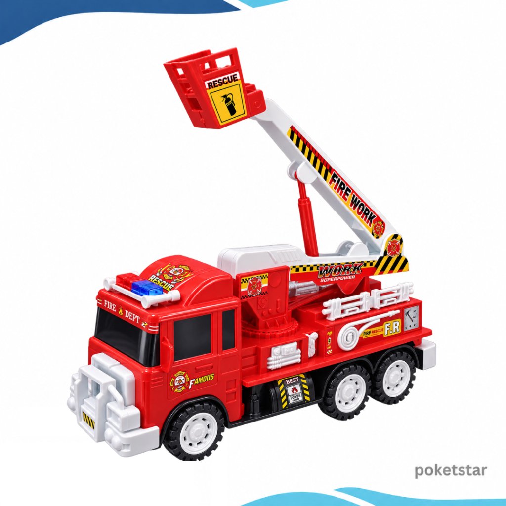 Mainan Truk Pemadam Kebakaran Rescue Fire Truck Mobil Pemadam Anak ukuran Besar
