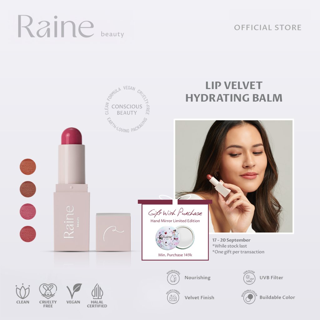 Raine Beauty Lip Velvet Hydrating Balm