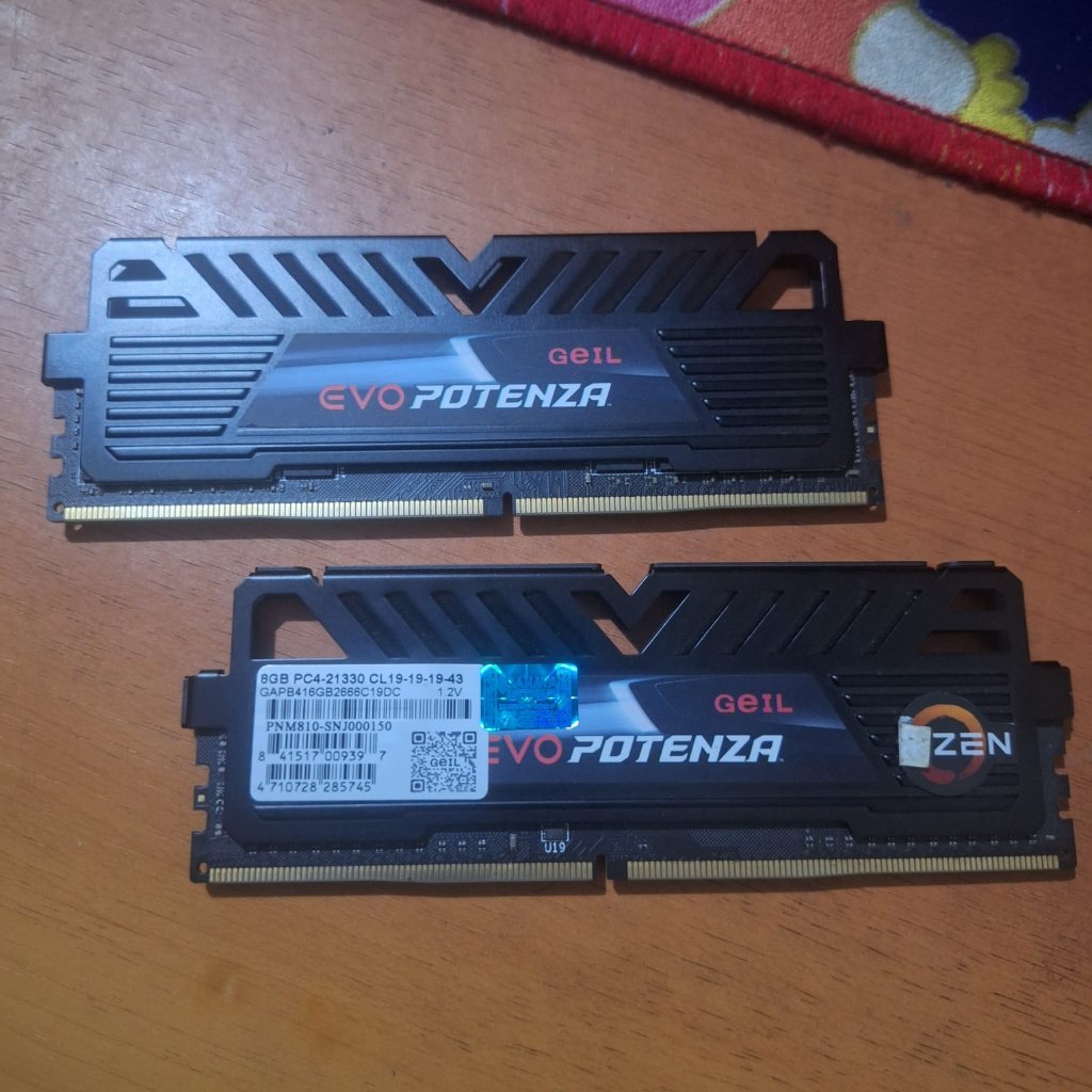 Memory Ram DDR4 Geil Evo Potenza 16GB (2x8GB) 2666Mhz