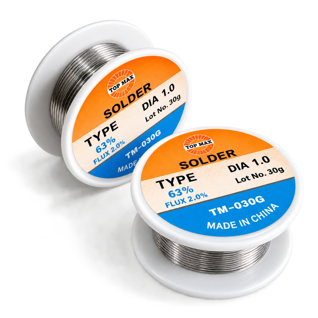 timah solder cap TOPMAX 5meter Roll kecil - Timah TOPMAX 1 MM 30 GR Kecil
